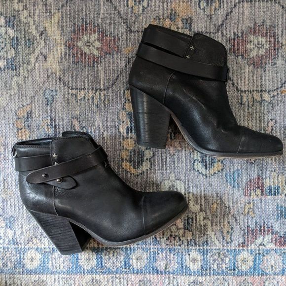 rag & bone | Harrow Boot in black leather - Picture 5 of 13